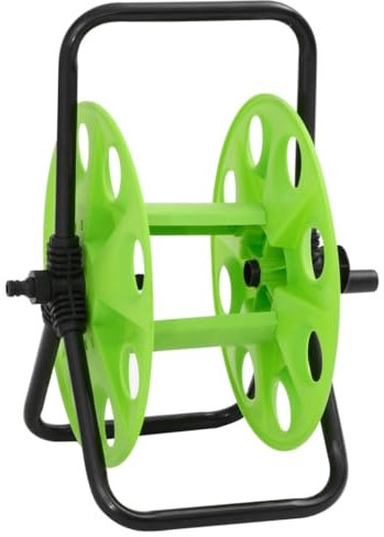 Home & Garden Freistehende grüne Schlauchtrommel für 45m 1/5.1 cm Schlauch Stahl-Möbel Wahl