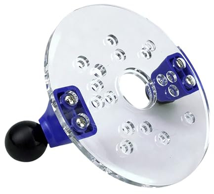 Base de défonceuse avec double poignées - Base fixe pour menuiserie - Plaque de base en acrylique transparent