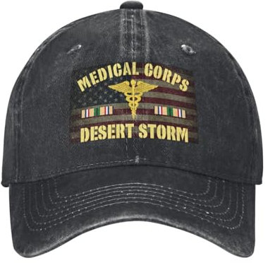 Baseball Cap Sanitätskorps Desert Storm Golf Caps Unisex Baseballmütze Einstellbare Trucker Hut Für Außenbereich Outdoor Running