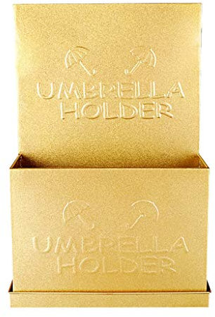 RKJDMSWJ Umbrella Holder Creative Umbrella Stand Home Multi-function Wrought Iron Umbrella Barrel Hotel Lobby Umbrella Stand Floor Stand Umbrella Stand (Color : Brass) (d One Size)