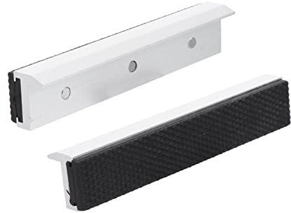 FIXOSHEE Protection Magnétique pour Étau d'Établi Mâchoires Antidérapantes Protection Douce Compatible avec Bois Plastique 1 Paire
