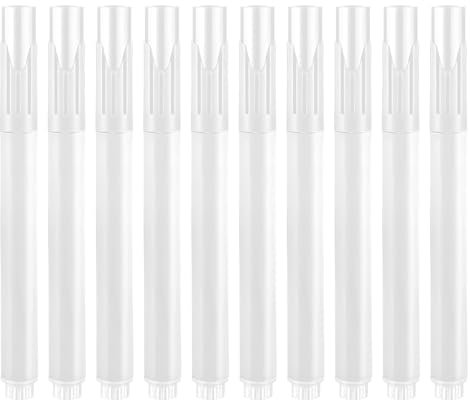 MOTIBACK 10er Pack Kreidestift Weiß, Kreidestifte für Tafel Abwaschbar, Weiße Kreidemarker zum Beschriften von Glas (Fenster & Spiegel), Metall, Keramik, Tafeln