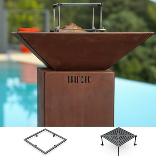 Pack Decouverte Brasero Auvergnat Corten Normal Carre 62 Simple Cuve
