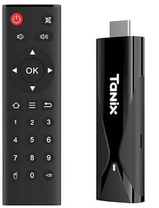 Android TV Stick 4K 16GB WiFi5 2.4G/5.8Ghz BT5.0 Control de Voz Smart TV Stick Home Player (Number)