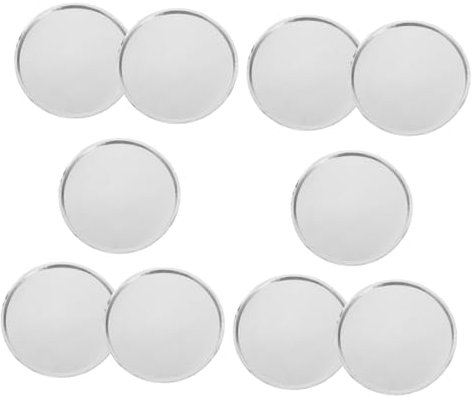 ADOCARN Lot De 10 Plateaux De Pesée En Aluminium 50 Ml, Coupelles De Laboratoire Pour Poudre Et Liquide, Conteneurs Sécurisés Pour Pesée Précise D’échantillons, Adaptés à Mini-balance Et Bijouterie