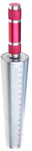 Btgghytr Spessimetro conico per misurazione del foro conico, in acciaio inox, 1-6,5 mm, 3-15 mm, 15-30 mm