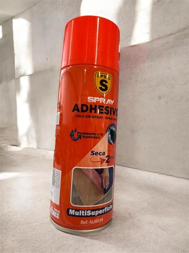 Spray Adhesivo Multisuperficie 400ml - Pegamento en Spray Multiusos/Resistente a la Humedad (1 Spray/ 400ml)