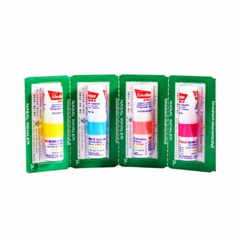 4 Pièces Stick Inhalateur pour Huiles Essentielles Inhalateur Nasal