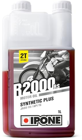IPONE – Olio per moto a 2 tempi R2000 RS - Semisintetico con esteri - Alta qualità - Tanica da 1 litro