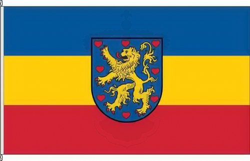 KÖNIGSBANNER Zertifizierte Flagge Fahne Winsen (Luhe) - WL 150 x 250cm - Hissflagge doppelt gesäumt mit Karabinerhaken aus deutscher Flaggen-Manufaktur