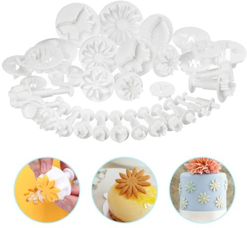 LIHAO Stampini Tagliabiscotti per Decorazioni in Dolci, Fondente, Biscotti e la Pasta di Zucchero (Set di 33 pezzi)