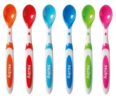 Nuby Muncheez Weaning Spoons, Pack of 6