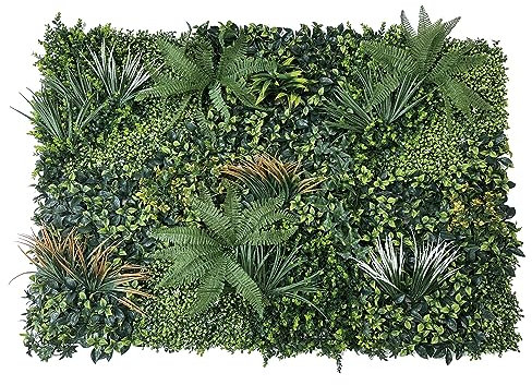 kuguo Kunstpflanze Formschnitt Heckenschere Matte Outdoor Terrasse Hecke Pflanzen Wand Gras 50 x 50 cm One Pack