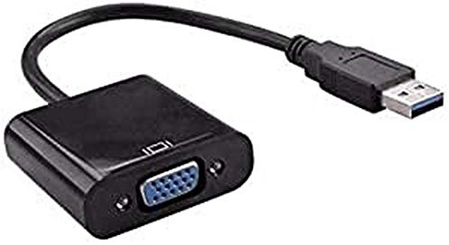 Gembird AB-U3M-VGAF-01 adaptador de cable USB 3.0 VGA DB15F Negro - Adaptador para cable (USB 3.0, VGA DB15F, Male connector / Female connector, 0,15 m, Negro)