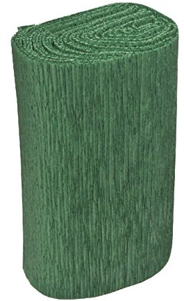 Schreiber Deko 100x Krepp Topfmanschetten Dunkelgrün 105/115 mm