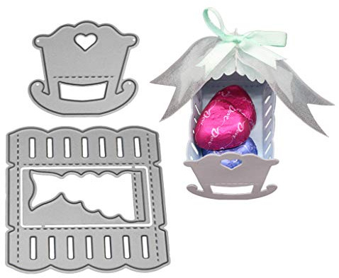 WuLi77 3D Babybett Metall Stanzschablone Die Stanzen Zum Basteln Von Karten, Prägeschablone Für Scrapbooking, DIY Album, Papier, Karten, Kunst, Dekoration