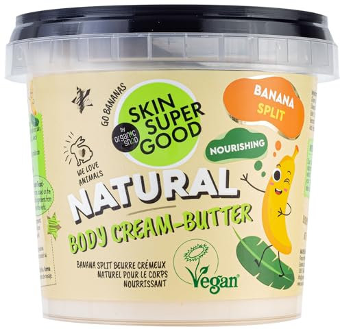 SKIN SUPER GOOD Natural Body Cream-Butter, Banana Split, 360 ml