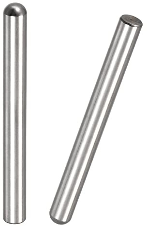 sourcing map 2 Stück Zylinderstifte 8x80mm Dübelstift 304 Edelstahl Rundkopf Holz Etagenbett Regalstifte Stützregale Befestigung Elemente