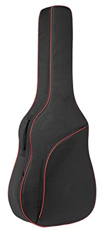 F Fityle Gitarren Tasche, Gitarrenhülle Wasserdicht, Gepolsterter Gitarrenrucksack Gepolsterte Gitarrentasche, Akustik Guitar Bag, Gitarren Cover für Klassische Gitarre, Rot 40 Zoll bis 41 Zoll