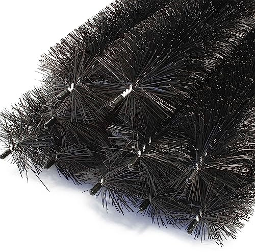 Wiltec 12 m Nistschutzbürste 10x120 cm Ø 10,5cm für Solarpaneele, effektiver flexibler Einnistschutz, 10 Stück Spatzenbürste