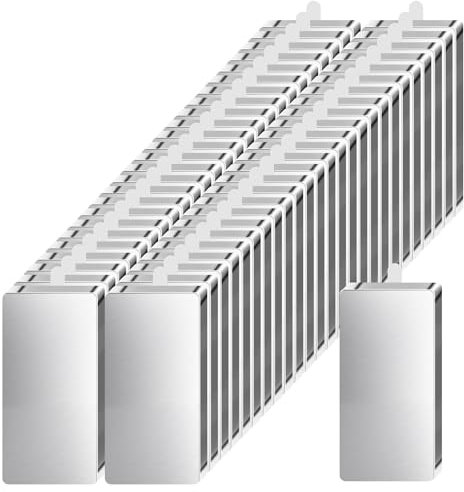 50 Stück Neodym Magnete Extra Stark, 20x10x1mm Mini Magnete Selbstklebend Stark, Magnetplättchen Selbstklebend Klebemagnete Selbstklebend Magnete Klein, Magneten für Whiteboard, Kühlschrank, Basteln