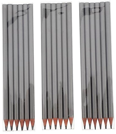 TEHAUX 3 Lápiz De Plata A Granel Lápices De Construcción Lápices De Tiza Lápiz Bajo Vidriado Para Cerámica De Arte Aceitoso Herramientas Alumno De Madera Manual Portaminas