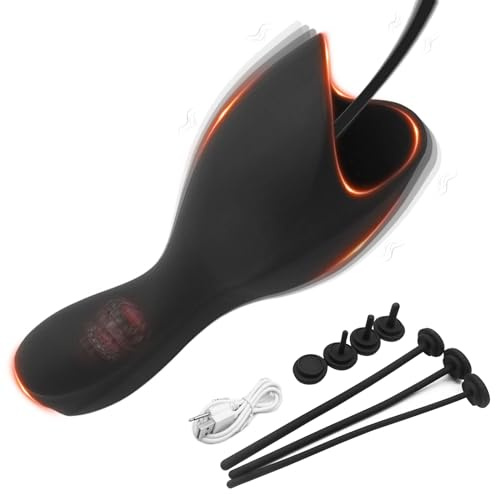 2-IN-1 Vibration Männer,7er Toyset Herren,Eichel Stimulator Mann & Harnröhrenvibrator Männer,Penis Plug Dilator Harnröhre Vibration Penis Vibrator,Masturbieren für Männer Elektrisch
