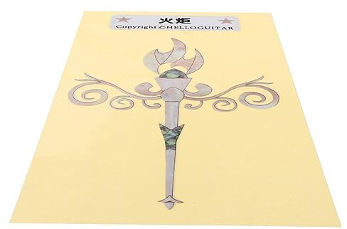 SHOWERORO Adesivo Per Chitarra Forma Di Fiore Decalcomania Per Paletta Decorativo Per Chitarra Acustica Ed Elettrica in Sicuro e Resistente