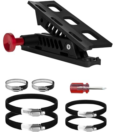 NILKATSS Adjustable Fire Extinguisher Mount, Easy Install on Roll Bar/ Cage Fire Extinguisher Holder, Quick Release Mounting Bracket for Jeep Wrangler JT TJ JKU JK JL UTV Cam-Am X3 Polaris RZR Ranger