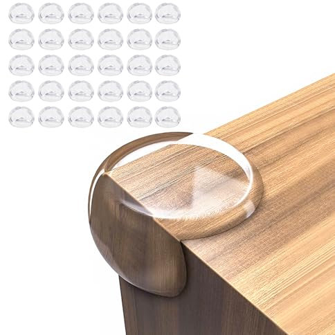 30PCS Coin de Table Protection Bebe, Protection Coin de Table bébé Protege Coin de Table Bebe Protection Angle Bebe Protection Meuble Bébé pour Berceau, Cheminée, Escaliers