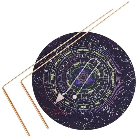 Fzzuzdlap Kit de Baguettes de Radiesthésie en Cuivre, Kit de Radiesthésie pour L'Exploration de L', Bâtons de Sorcière pour la Divination, la Chasse Aux Fantômes, Spirituel