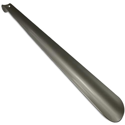 SOHFA Schuhlöffel Metall 40cm - Schuhanzieher Made in Germany - Reise Schuhlöffel Metall Lang Stabil - Kompakt für Unterwegs - Schuhanzieher Metall Shoe Horn