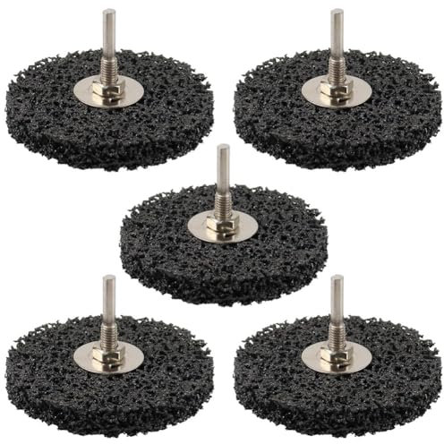 Lbvzxkad Sverniciatore per Legno, 5 Pezzi, Efficace Sverniciatore per Metallo, 4 Pollici, Mangia- A Cambio Rapido Come Disco Rotante o Come Pennello