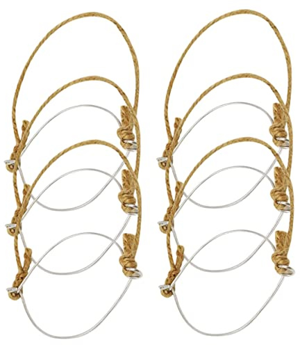 BESTYASH Mason Jar Handle Lot de 6 crochets multifonctionnels pour bocaux en corde de chanvre et acier inoxydable Installation facile pour organisation élégante de la cuisine