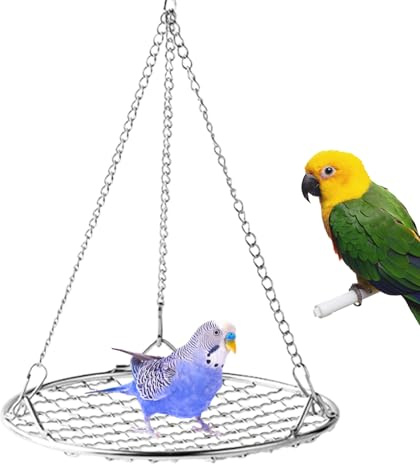 Bird Swing | Fågelgungor | Rostfritt Stål Tuggskydd Vila Bäddsystem Lekplats För Kanariefåglar Undulat Amadin