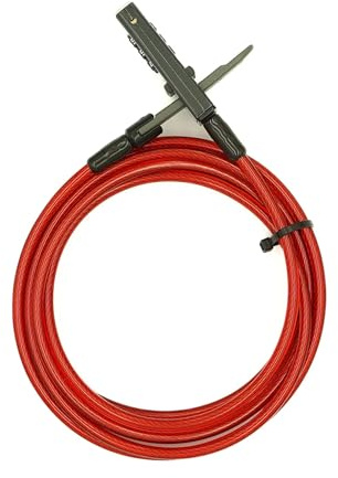 DoubleLock Otter Integrated Combination Cable Lock (6mm) – 10ft Weatherproof Steel Cable, Keyless Resettable Lock for Outdoor Gear, Bikes, Coolers, Kayaks, and Sports Equipment