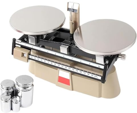Precision Mechanical Scales, Lab Analytical Double Pan with 4 Weights and Weighing Range 0.1g-2000g, Clearly Marked, for Colleges, Laboratory