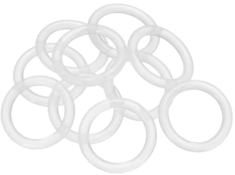 sourcing map Silikon-O-Ring, 25 mm Außendurchmesser, 18 mm Innendurchmesser, 3,5 mm Breite, metrische Dichtung, Sanitär, VMQ-Dichtung, O-Ring-Unterlegscheibe für Hochdruckreiniger, Luftgasanschlüsse