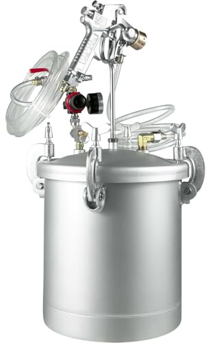 Réservoir de peinture à alimentation sous pression, pistolet de pulvérisation, 10l, système de pulvérisation, 2 tuyaux Pour les débutants (bricolage)
