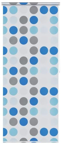 Genérico Persiana Enrollable de Ducha círculos 120x240 cm,Casa y jardín,Accesorios para el baño,Cortinas de Ducha,142855