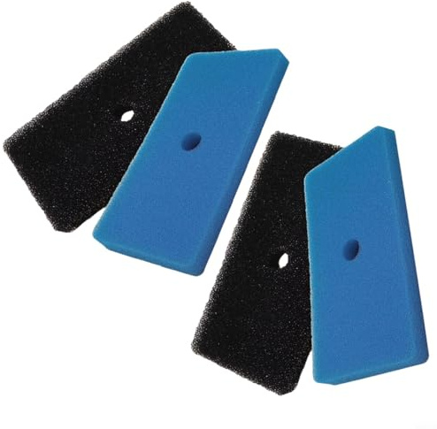 Tidgel 2 Stück Teichfiltermatten Ersatzschwamm für 871980305528 52231 52229, Kunststoff-Media-Pads verbessern den Wasserfluss, 13 x 26 cm