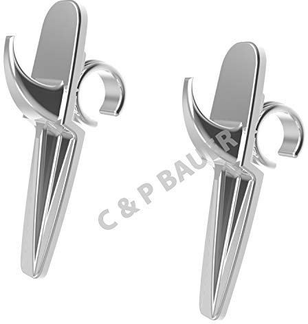 Einfach Genial - Handtuchhalter Heizkörper Chrom im 2er Set – Made in Germany – Hakenclip der Originale Rundheizkörper-Haken für das Bad