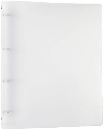 Idena 10041 - Ringbuch A4, 4 Ringe, aus PP/Kunststoff, tansparent, 1 Stück