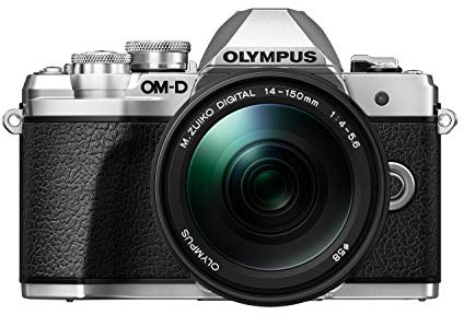Olympus OM-D E-M10 Mark III Systemkamera (16 Megapixel, 5-Achsen Bildstabilisator, elektronischer Sucher, 4K, WLAN, nur Gehäuse) Silber inkl. M.Zuiko Digital 14-150mm F4.0-5.6 II