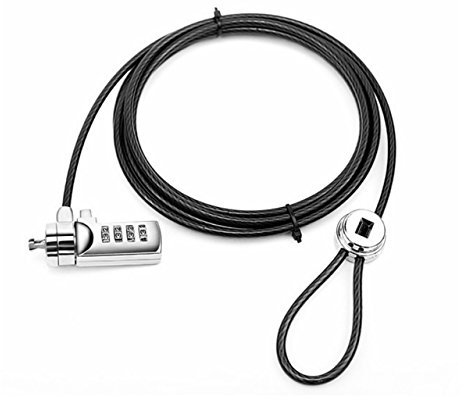 Winterworm Verrou de sécurité pour Ordinateur Portable, câble antivol à Combinaison, Protection Contre Le vol