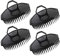 4pcs cepillos de champú negro, Segbeauty Scalp Massager Set de cepillos Peluquería Hombres Peine de ducha Cepillo Inicio para el crecimiento del cabello Barba Peluquería para mascotas