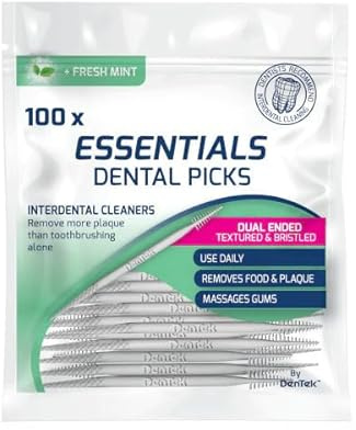 DenTek Essentials Zahnstocher – Frische Minze – 100 Stück pro Packung