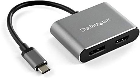 StarTech.com Adattatore USB-C a DisplayPort o HDMI - 4K 60Hz UHD - Convertitore video 2-in-1 da USB type C a HDMI/DP (CDP2DPHD)