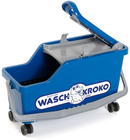 Karl Dahm® Système de lavage pour carrelage I Kit de lavage innovant pour carreleurs I Seau de lavage de carrelage avec dispositif d'essorage et roues I Nettoyage facile avec le kit de lavage