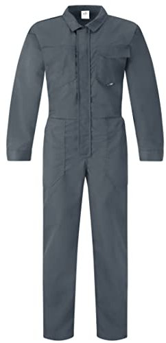 BWOLF Bravo Combinaison de travail pour homme, Avec fermeture éclair et 6 poches, gris, M